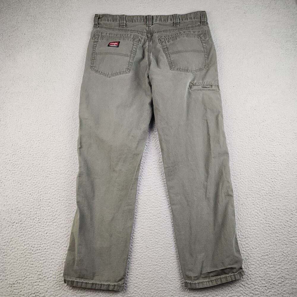 Wrangler Workwear Pants Men's 34x30 Ripstop Straight Leg Green - Picture 2 of 9